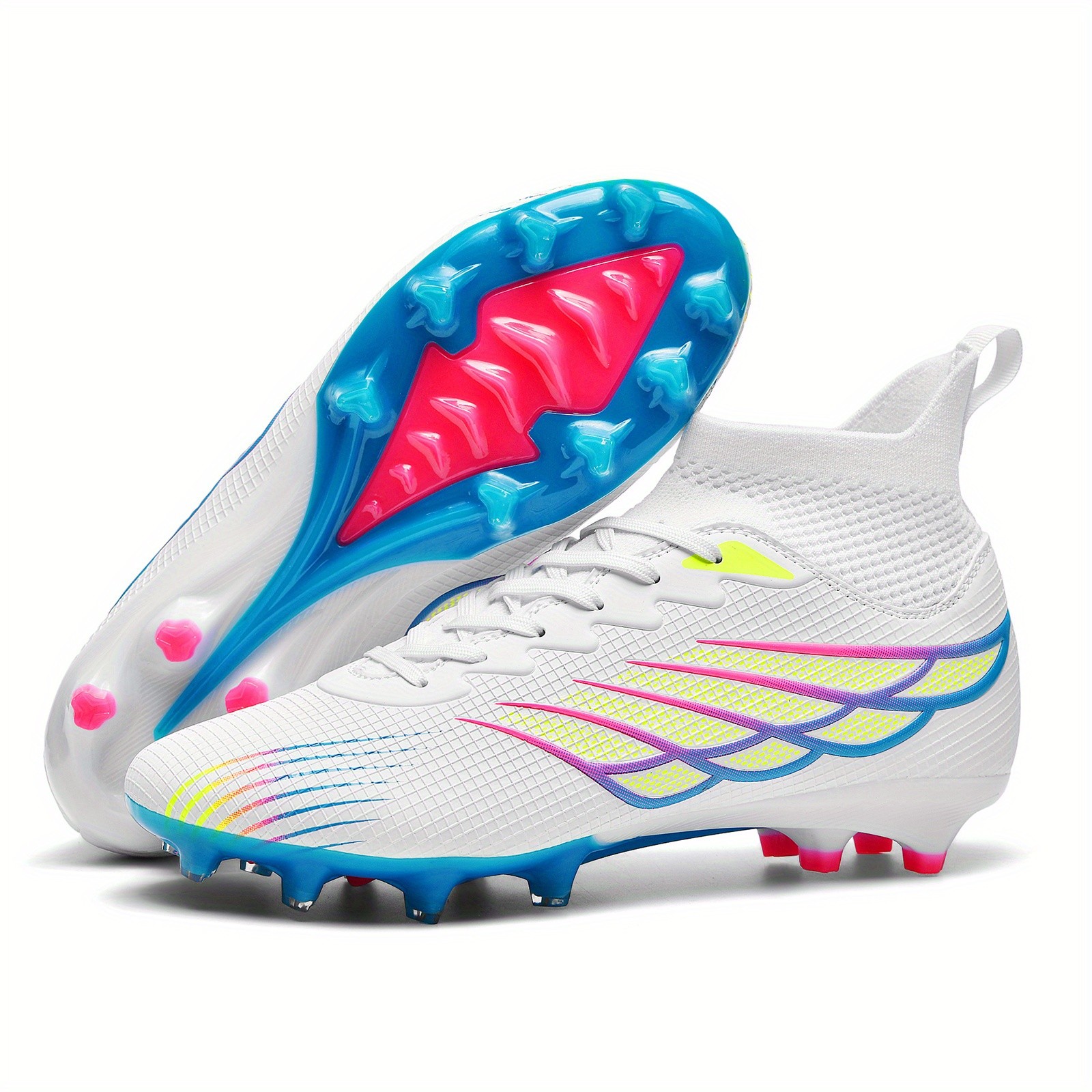 WEJIESS Men’s Premium Seamless Upper Soccer Cleats