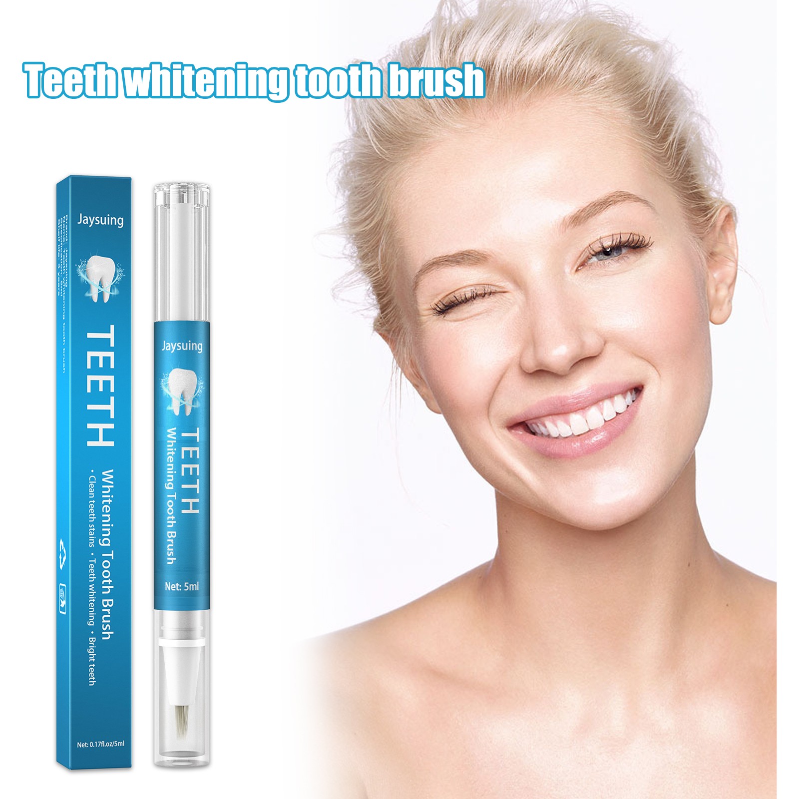Jaysuing Teeth Whitening Tooth Brush – Instant Brightening Solution