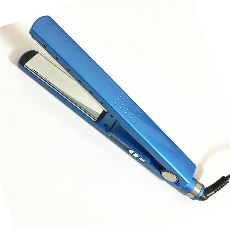 Sleek Ceramic Hair Straightener – Blue Edition