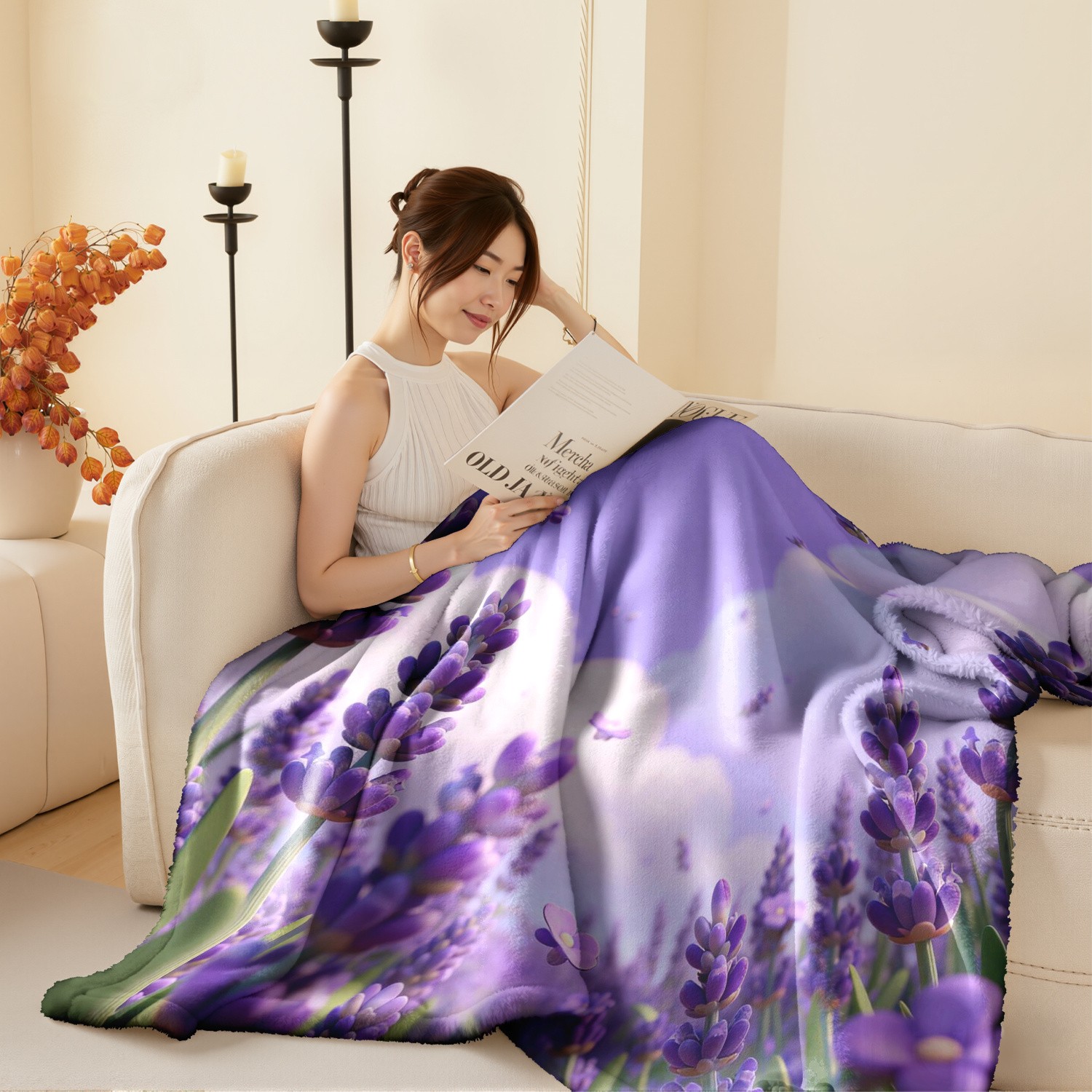 HEZOM Ultra-Soft Flannel & Milk Fleece Blanket, 300GSM