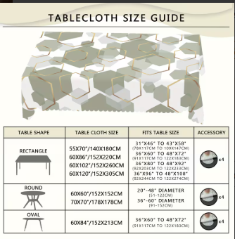 VESPRI Geometric Tablecloth