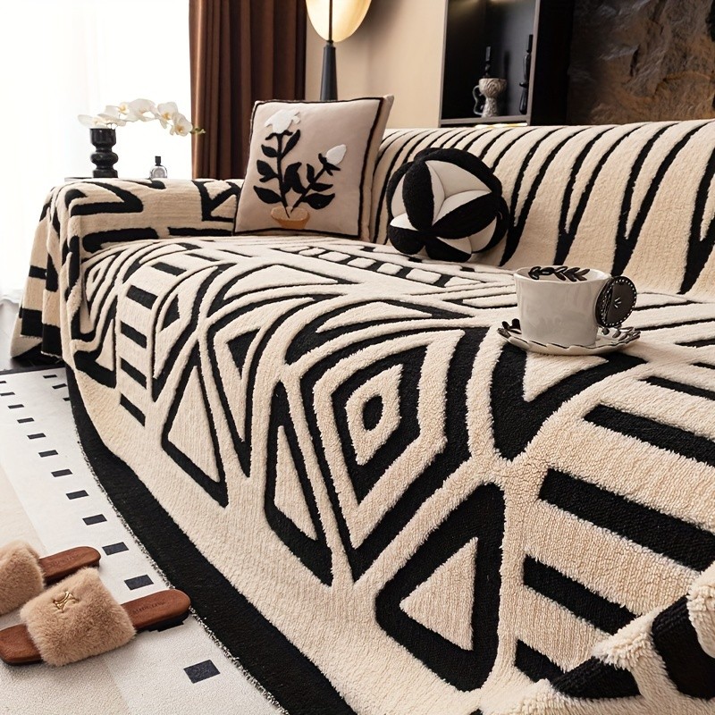 TIANXINBAOBEI Plush Sofa Cover Fabric