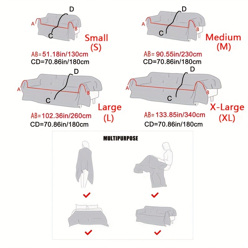 TIANXINBAOBEI Modern Ink Painting Pattern Sofa Cover Towel – 100% Polyester, Pet-Friendly, Dustproof Slipcover for Armchairs, Loveseats, 3-Seater, and 4-Seater Sofas