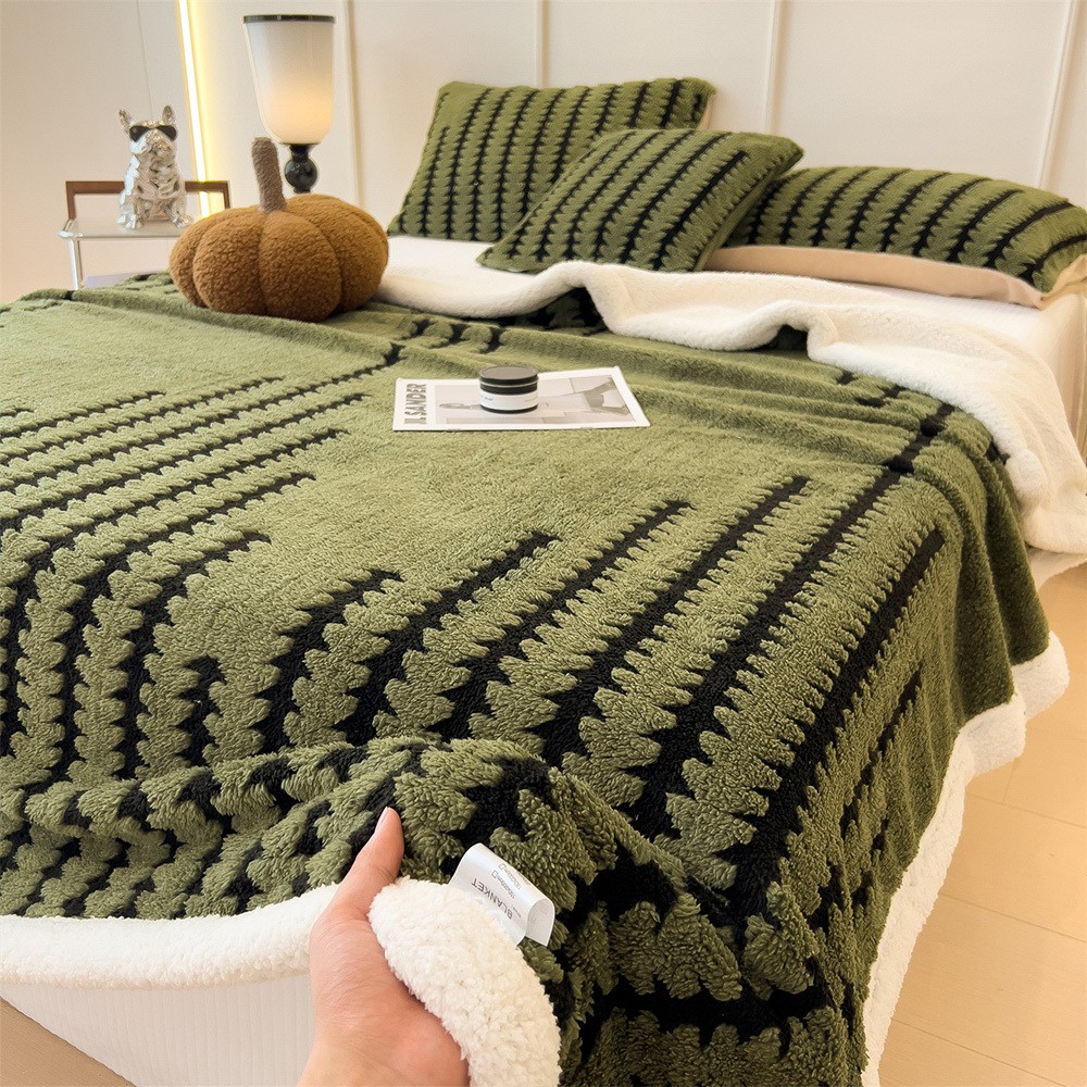 ZICHENHOME French Style Geometric Blanket