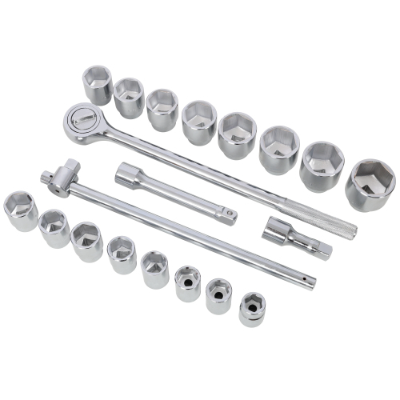 Socket Wrench Set - 24 Pieces with Storage Case