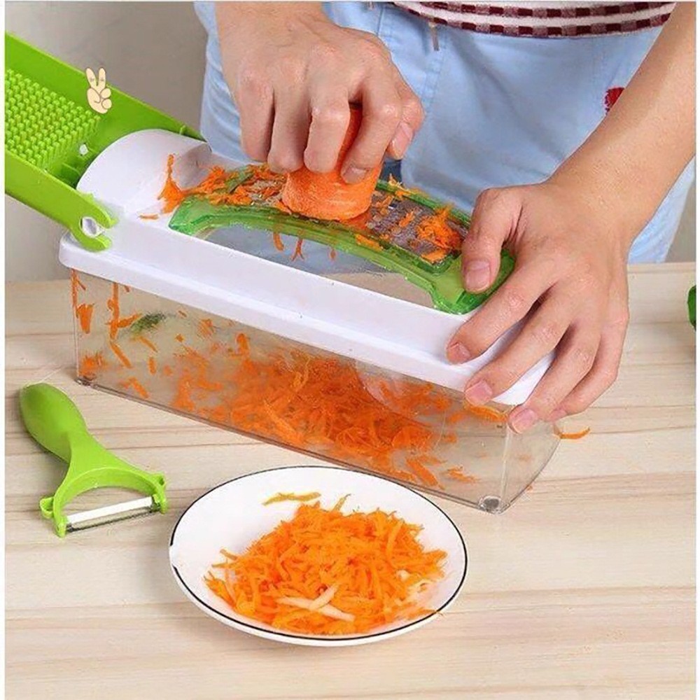 5-in-1 Vegetable and Fruit Cutter - Multi-Function Slicer and Dicer