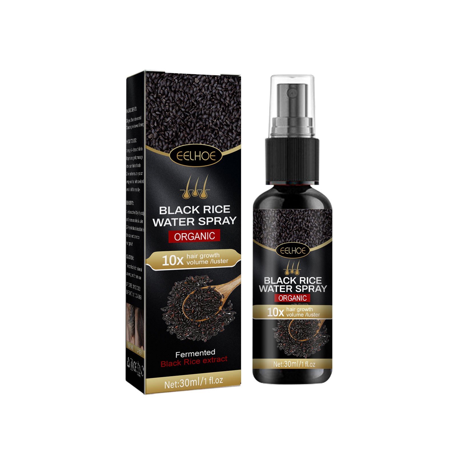 Eelhoe Organic Black Rice Water Spray - 30ml