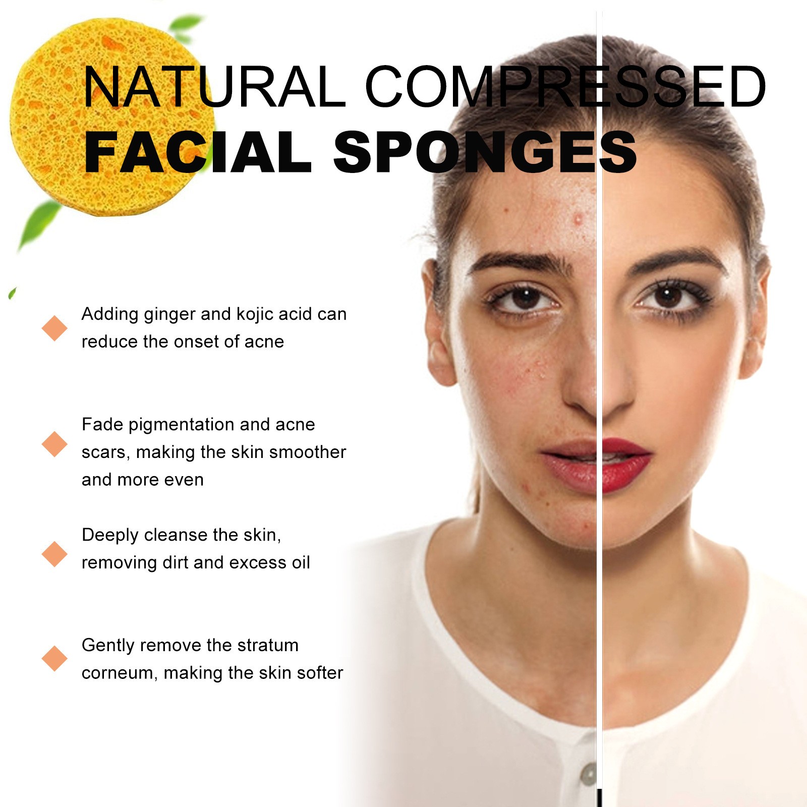 Ginger Kojic Acid Cleansing Pads – Glowing, Radiant Skin