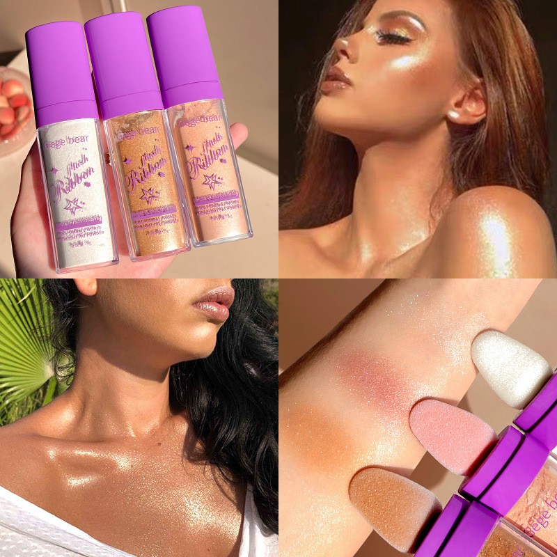 Gegge Bear Flash Ribbon Highlighter Powder – Sparkle and Shine with Every Stroke