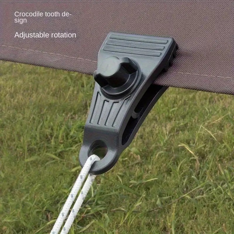 SPORTULI 10 Heavy-Duty Tent Clips with Locking Grip