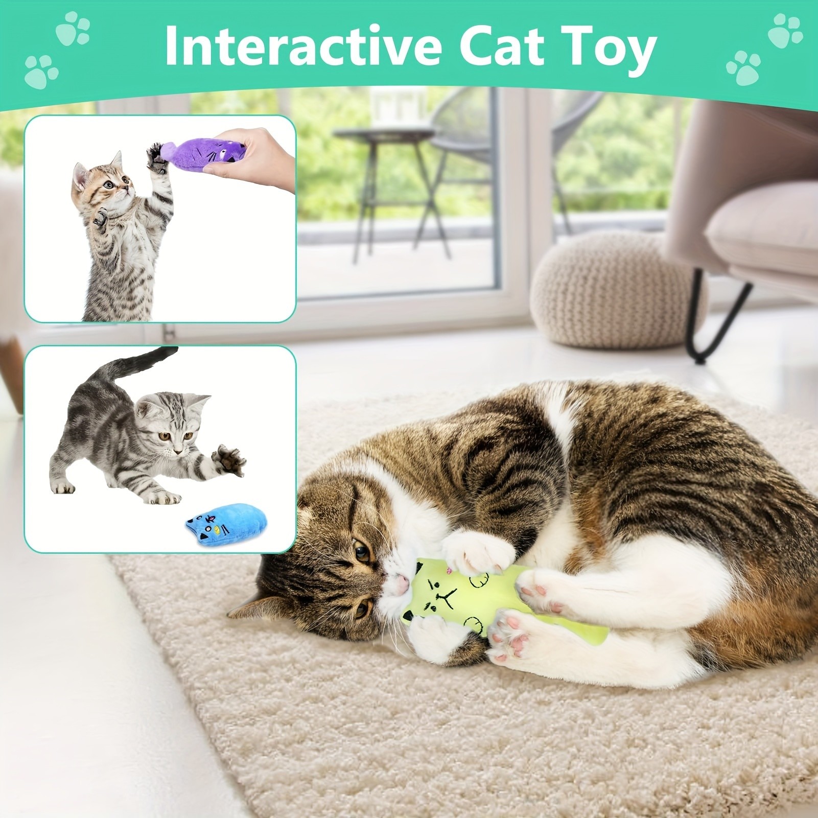 SCHITEC Cat Interactive Venting Toy 4pcs Set
