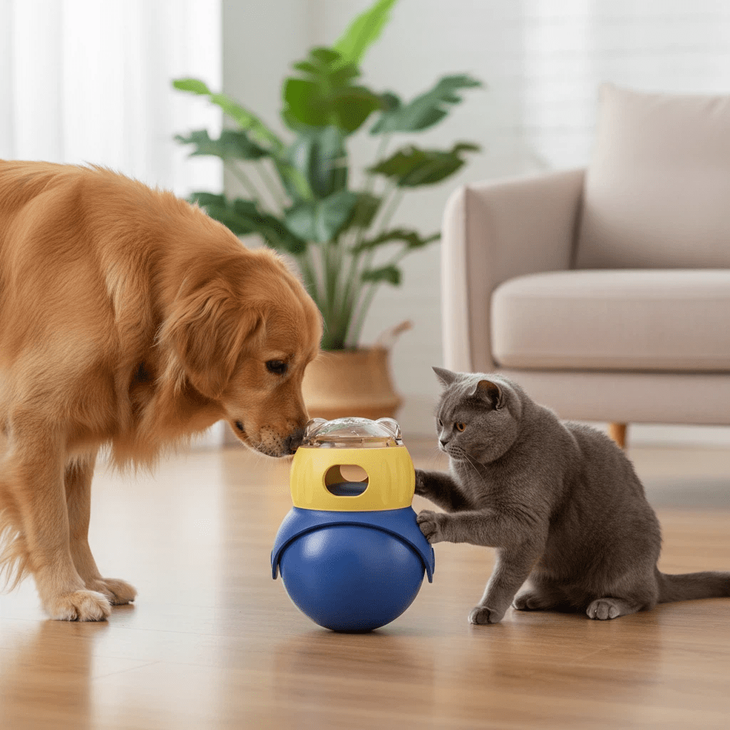 BRAIDOL Interactive Pet Treat Dispenser Ball