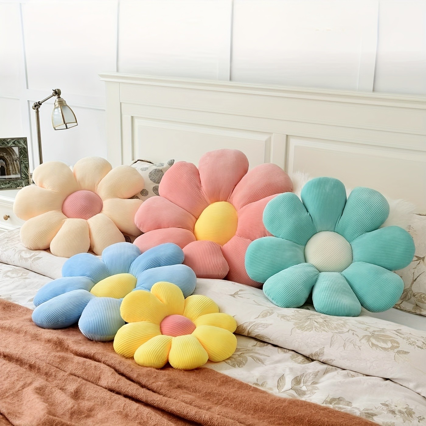 TASAHNI 40cm Flower Seat Cushion