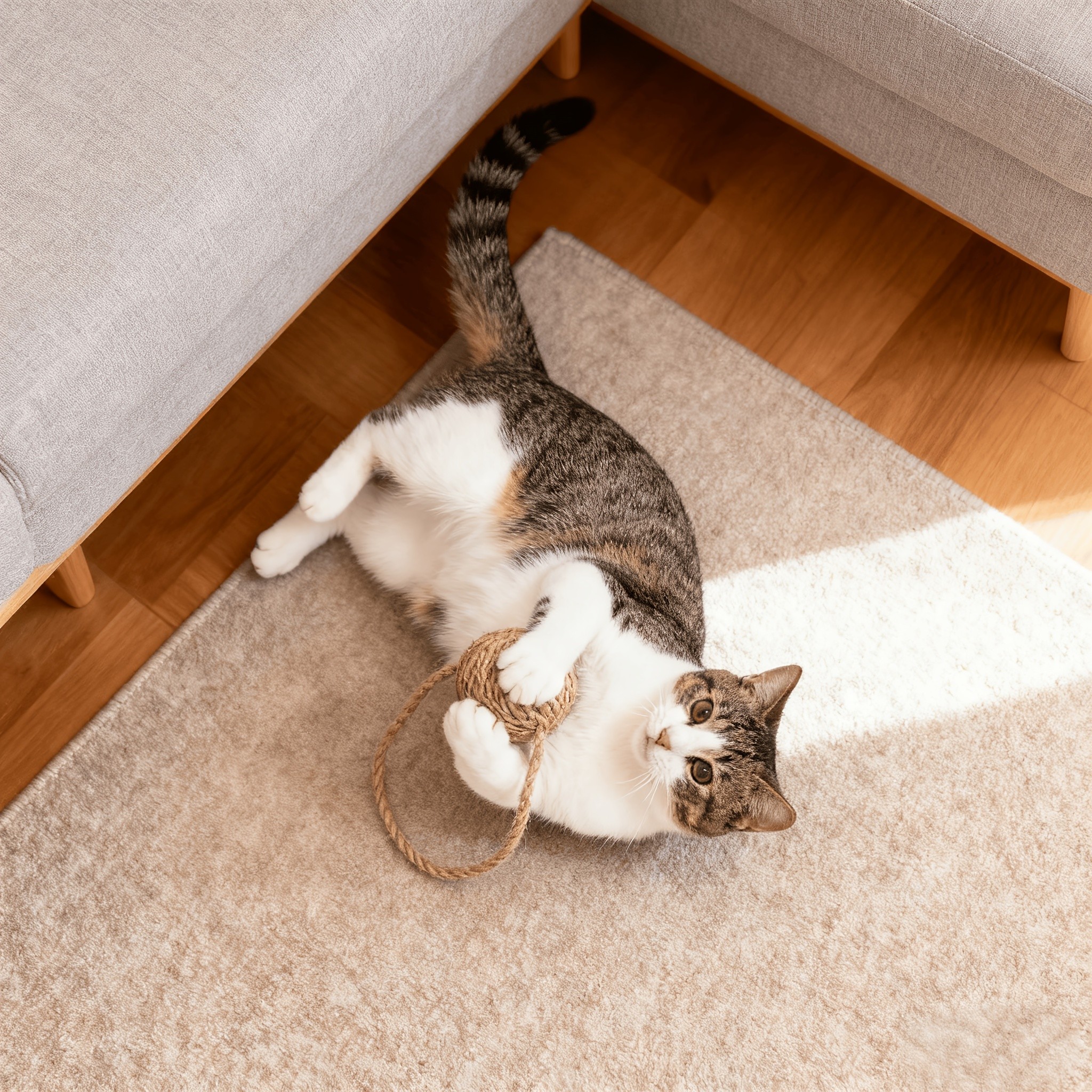 SUNGDOGIN Interactive Cat Toy with Sisal