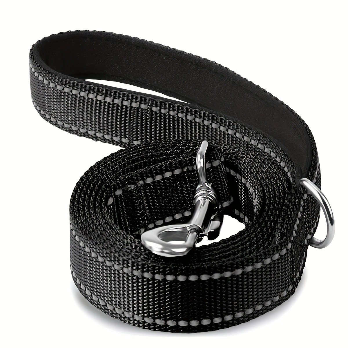 JOYTALE Heavy-Duty Double-Sided Reflective Dog Leash with Padded Handle & Snap Clip