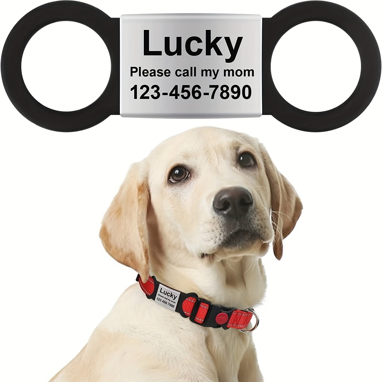 TAGME Personalized Engravable Pet ID Collar Tags