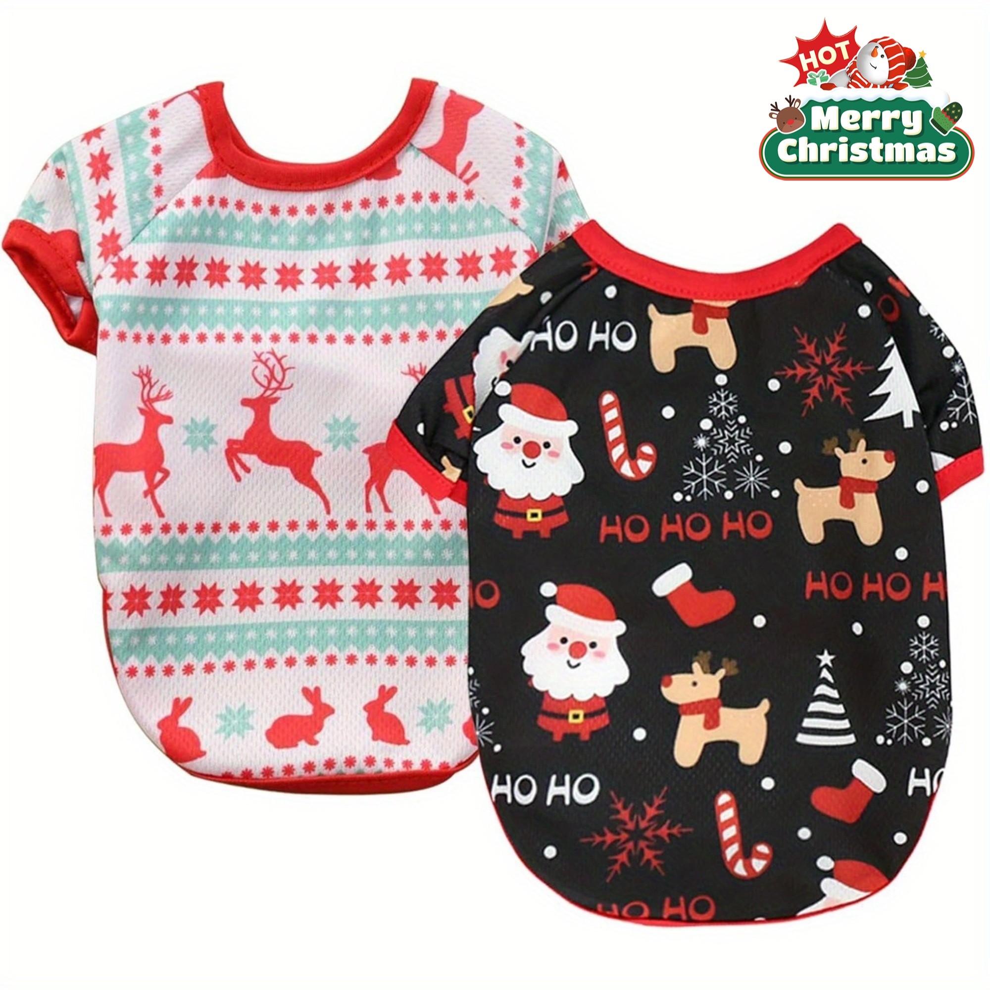 TheaPro 2-Pack Christmas Dog & Cat Costumes