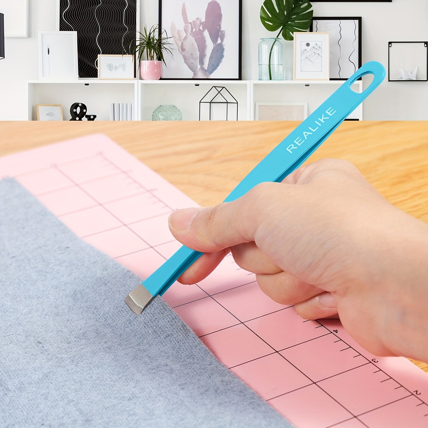 REALIKE Brayer Roller & Mat Tweezers Remover Set