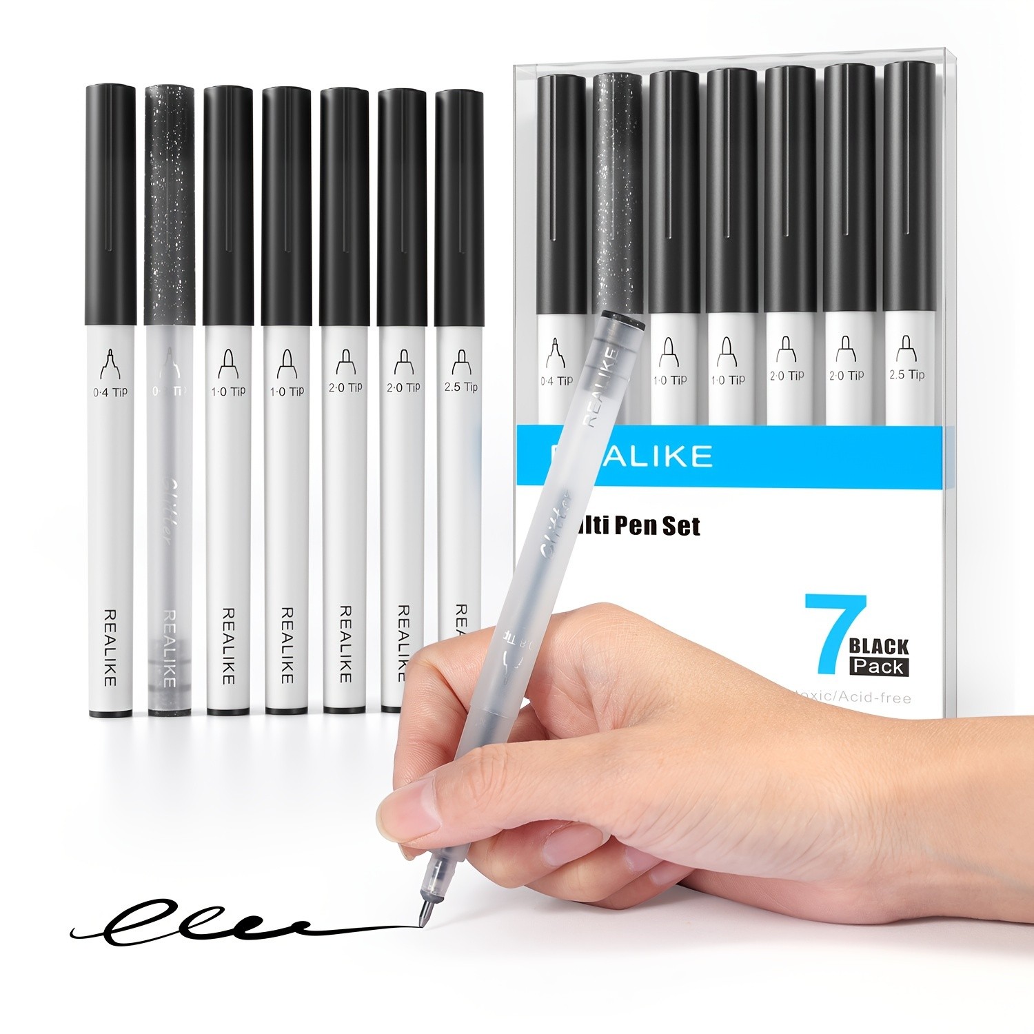 REALIKE Variety Black Pens for Cricut Maker and Explore Series