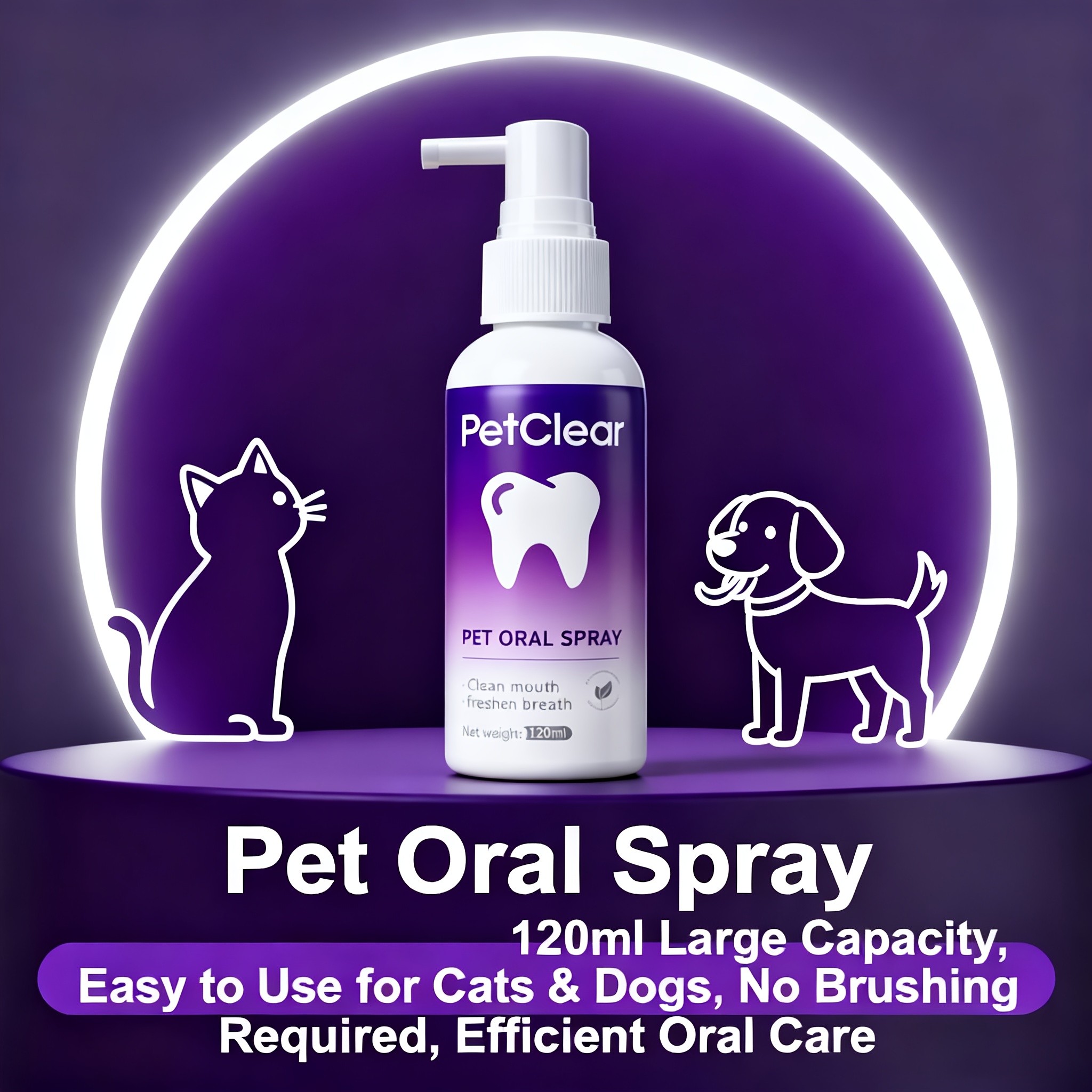 PETCLEAR Two-In-One Oral Spray for Pets
