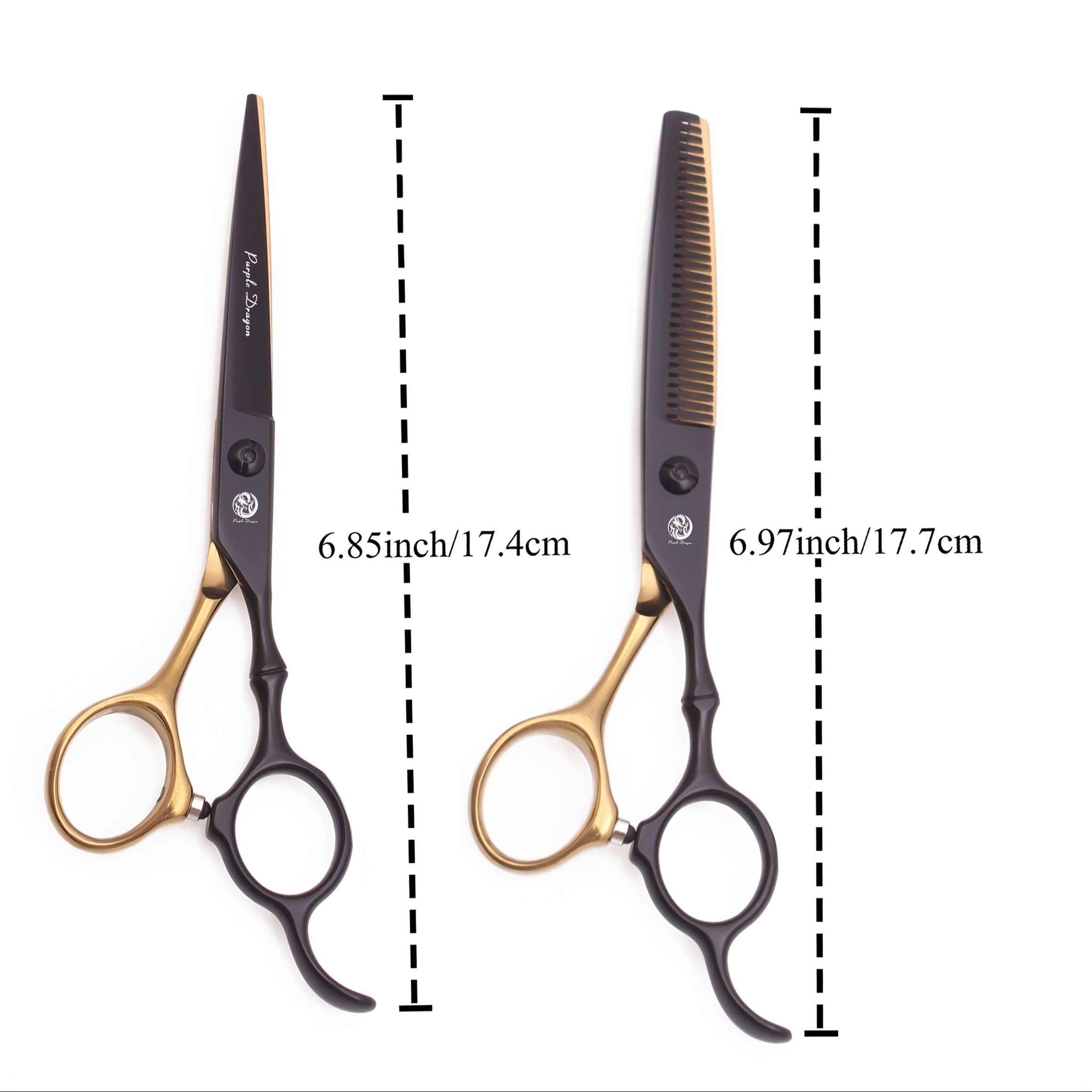 Purple Dragon Japanese Stainless Steel Hairdressing Scissors