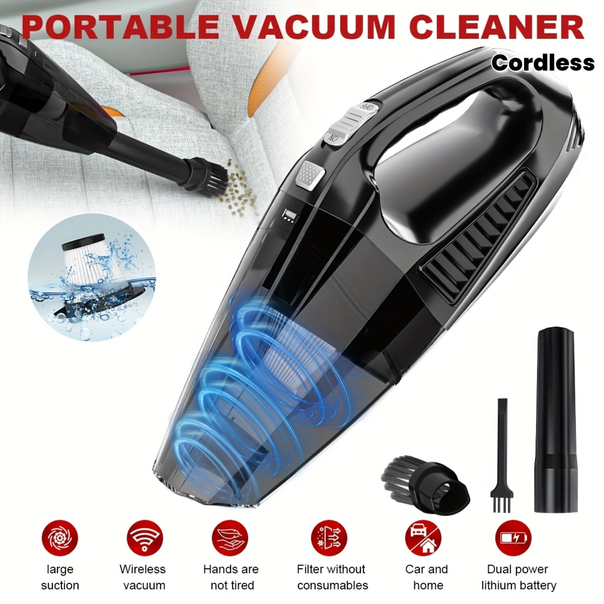 SERVOMASTER Cordless Handheld Vacuum Cleaner