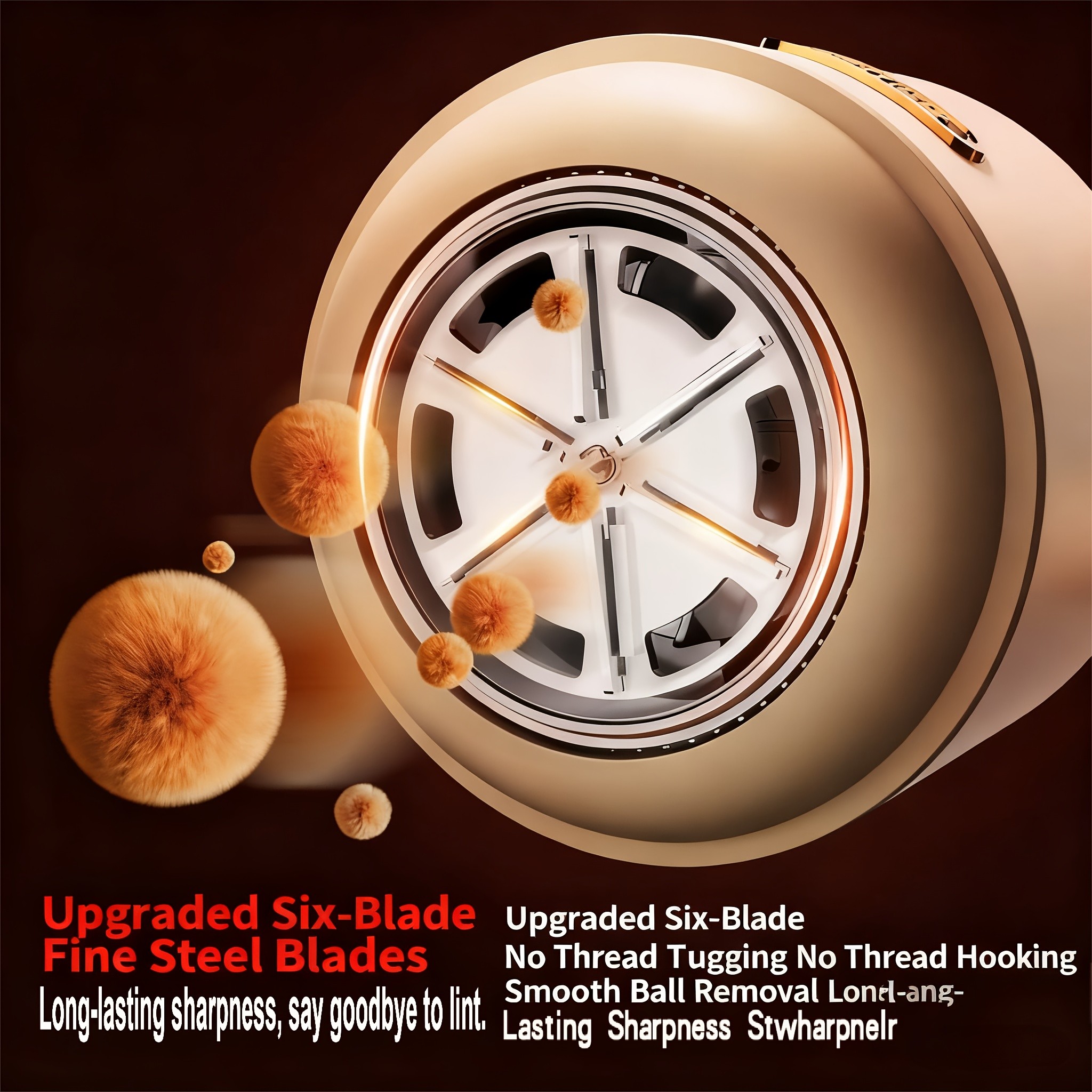 MOOSOO 6-Blade Electric Fabric Shaver & Lint Remover