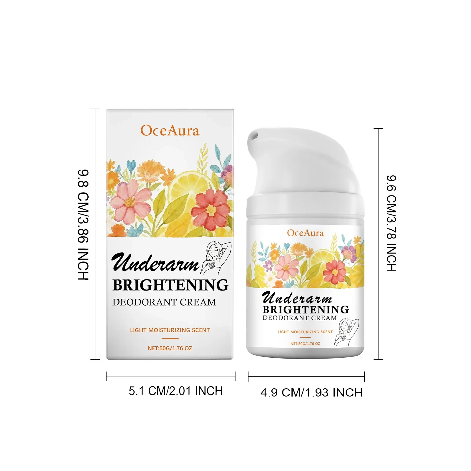 OceAura Underarm Brightening Deodorant Cream