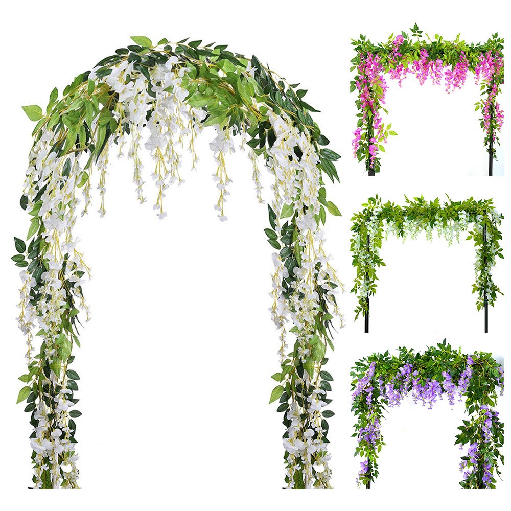 Fyeme Set of 2 Artificial Wisteria Vines