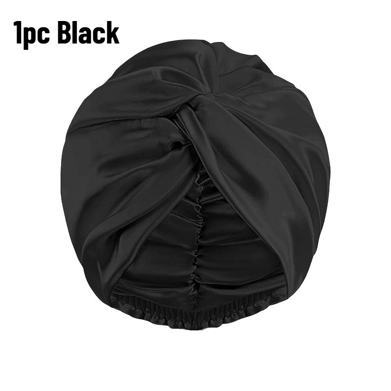 LONGKING Luxurious 100% Polyester Double Layer Hair Bonnet