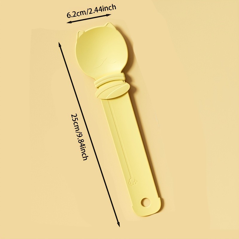 LONGKING Green Cat Feeding Aid Spoon Feeder