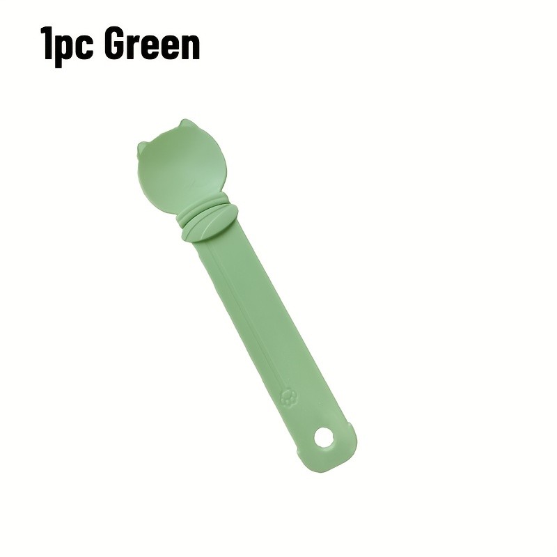 LONGKING Green Cat Feeding Aid Spoon Feeder