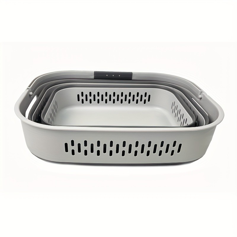 SAMMART 40L Collapsible Plastic Laundry Basket with Handles