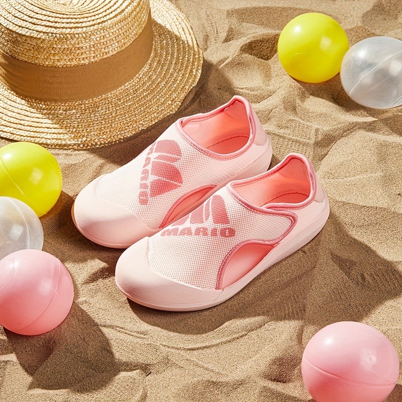 Cheerful Mario Summer Mesh Soft Leisure Girls Beach Shoes