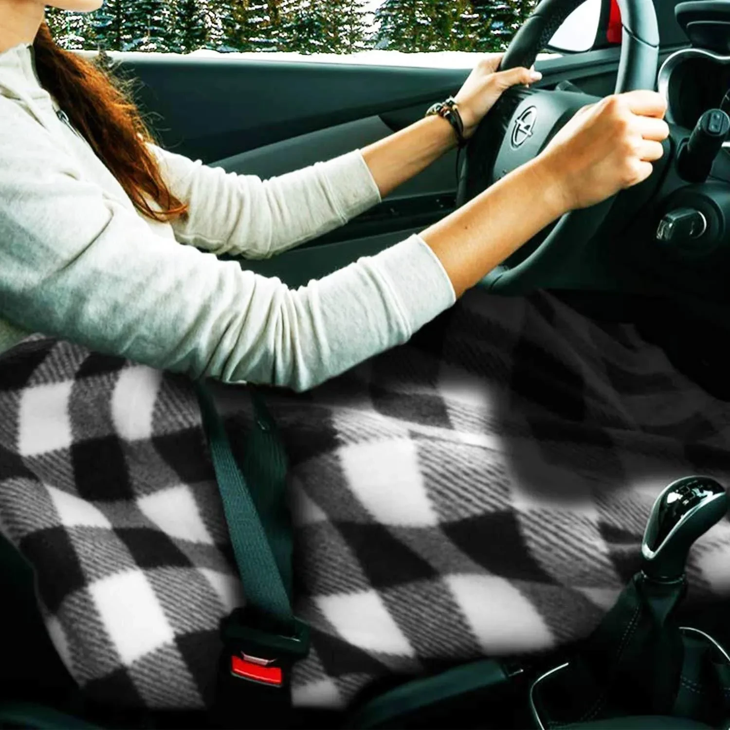 Heated Car Travel Blanket