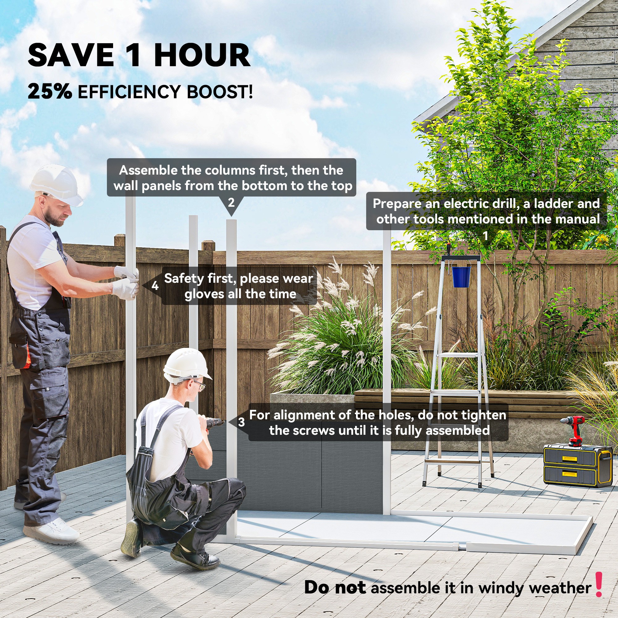 Durable Plastic Shed