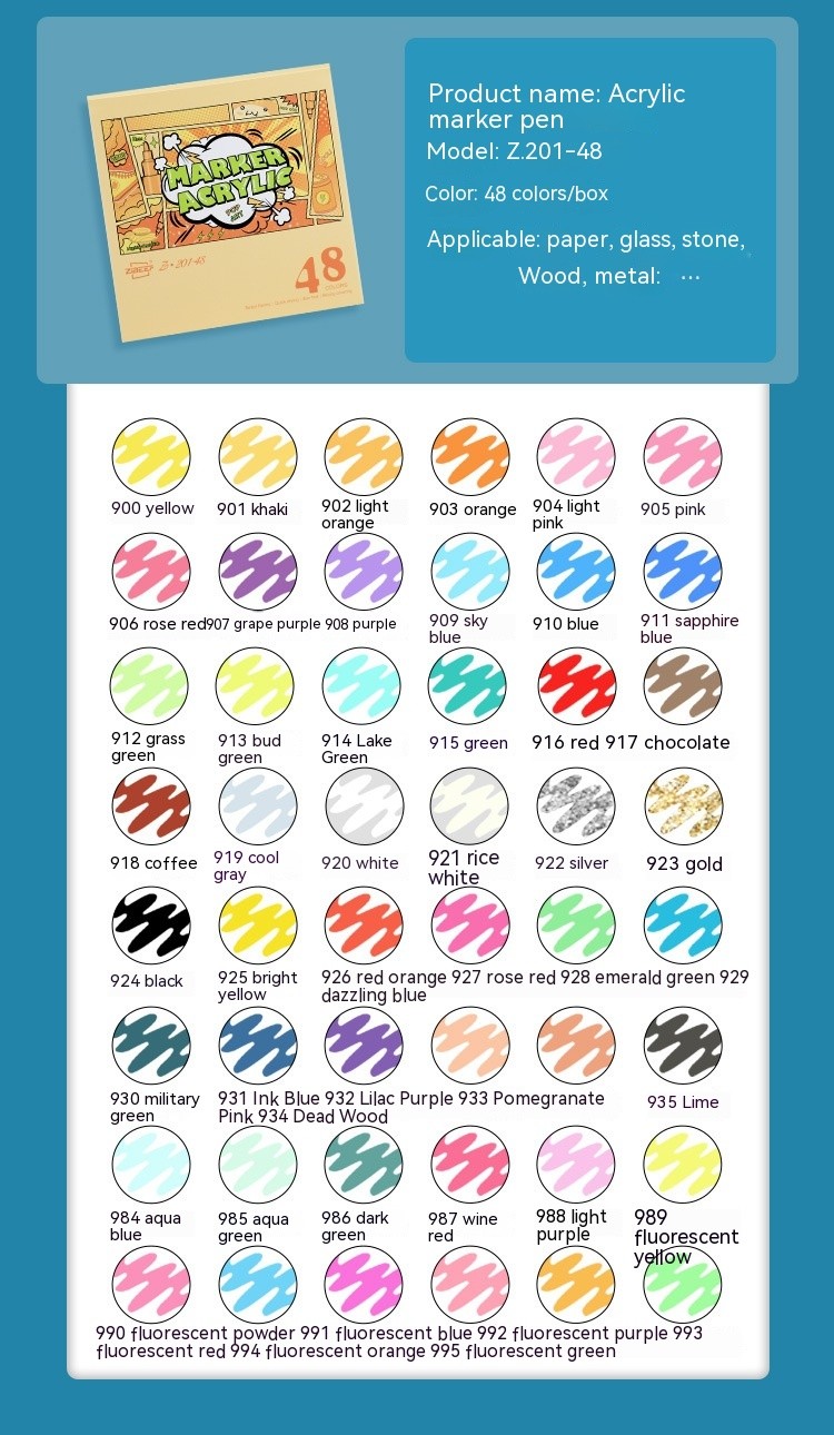 120 Color Marker Pens