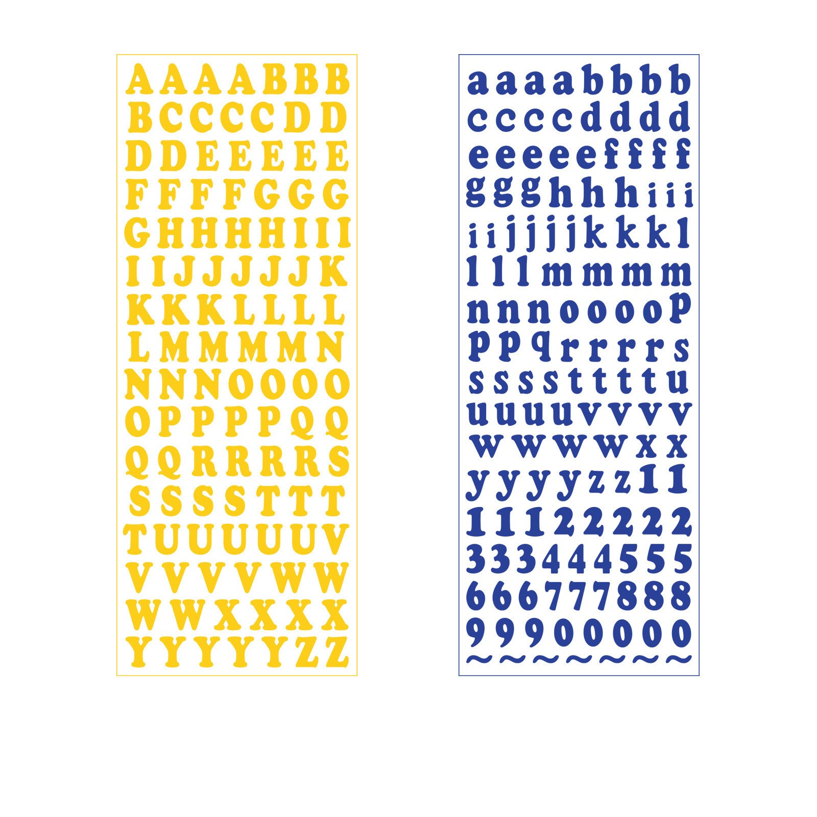 Alphabet Glitter Stickers