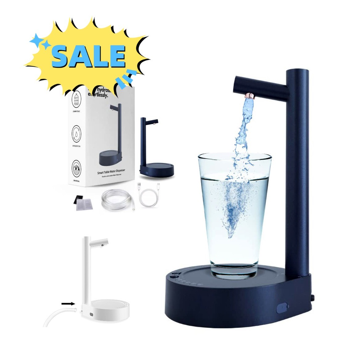Smart Table Water Dispenser – Effortless Hydration with Modern Elegance