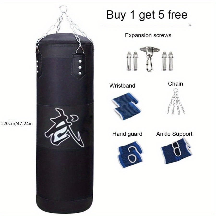 Kick Boxing Set with Ceiling Hook Steel Chain – Perfect for Home Gym Training