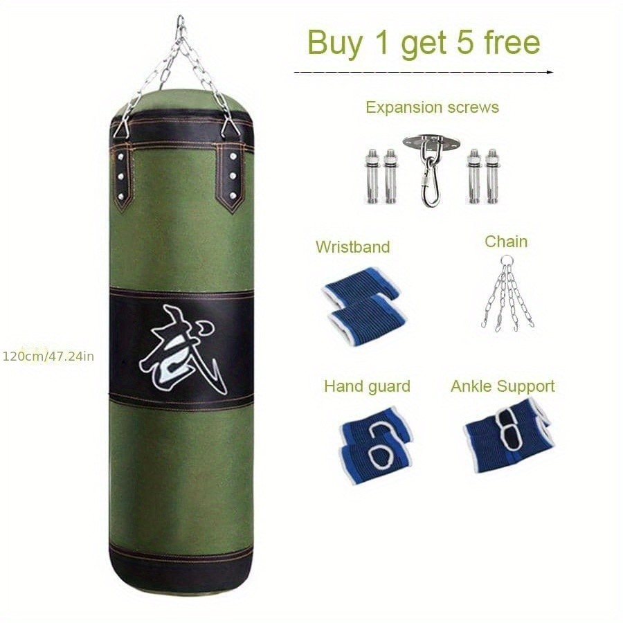 Kick Boxing Set with Ceiling Hook Steel Chain – Perfect for Home Gym Training