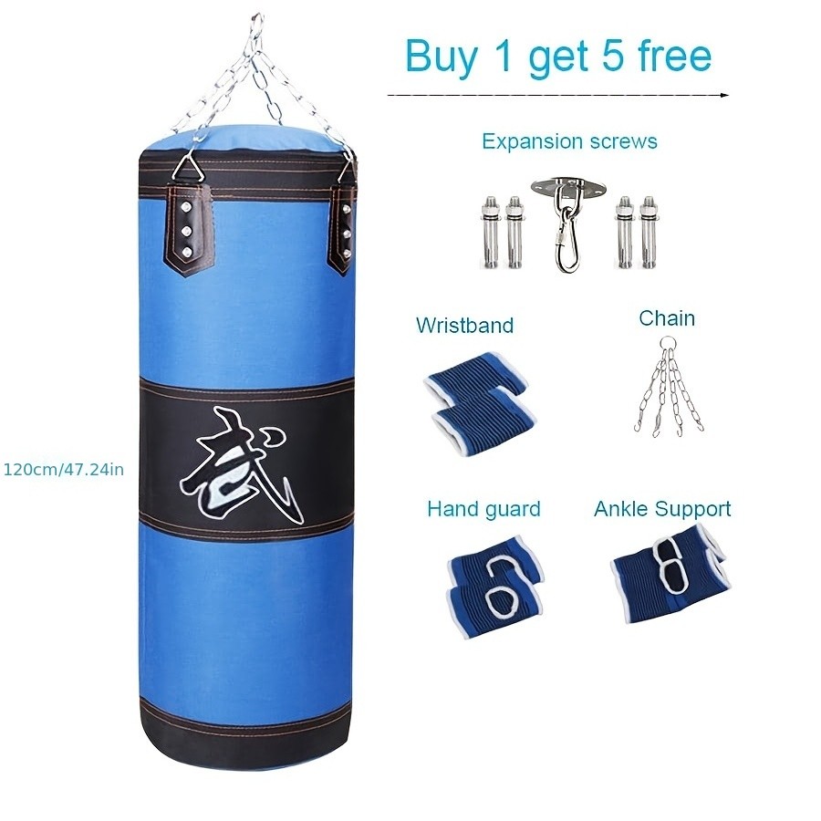 Kick Boxing Set with Ceiling Hook Steel Chain – Perfect for Home Gym Training