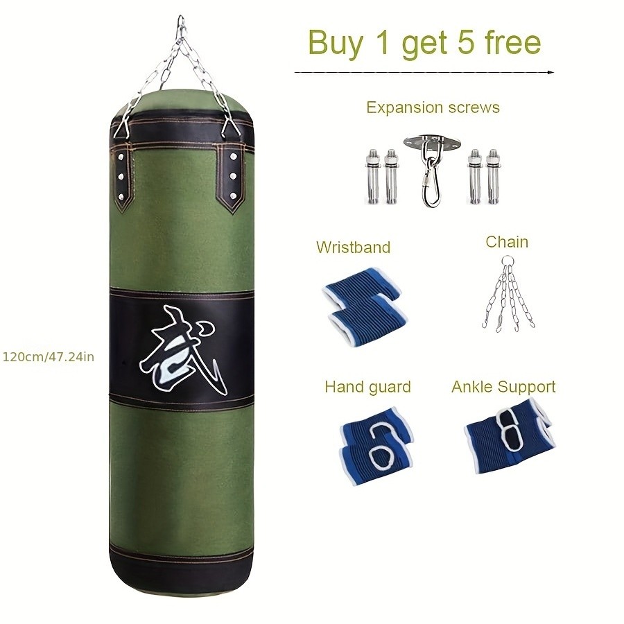 Kick Boxing Set with Ceiling Hook Steel Chain – Perfect for Home Gym Training