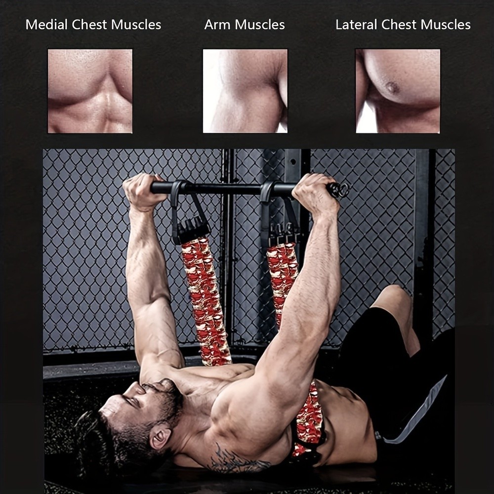 3pcs Adjustable Bench Press Push Up Resistance Bands – Maximize Your Chest and Arm Strength