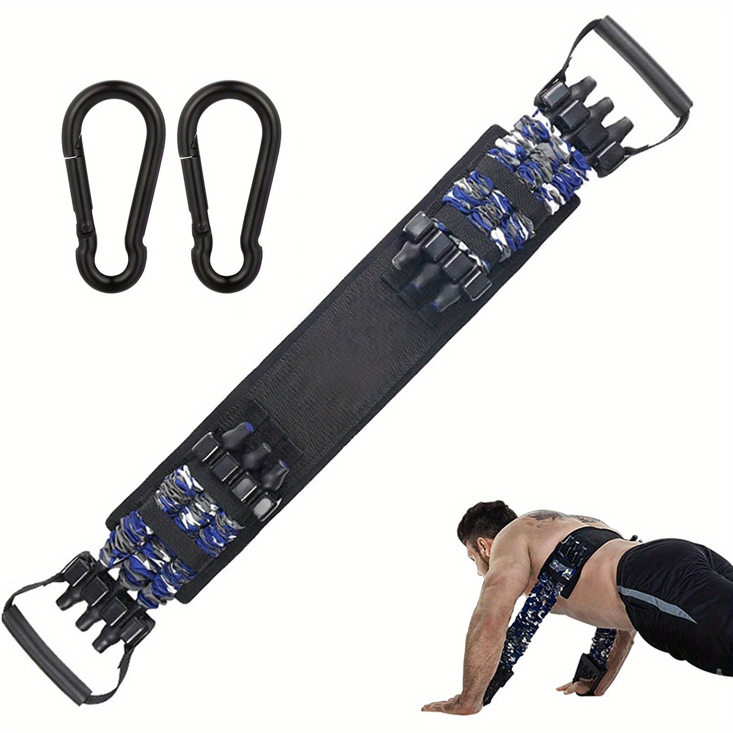3pcs Adjustable Bench Press Push Up Resistance Bands – Maximize Your Chest and Arm Strength