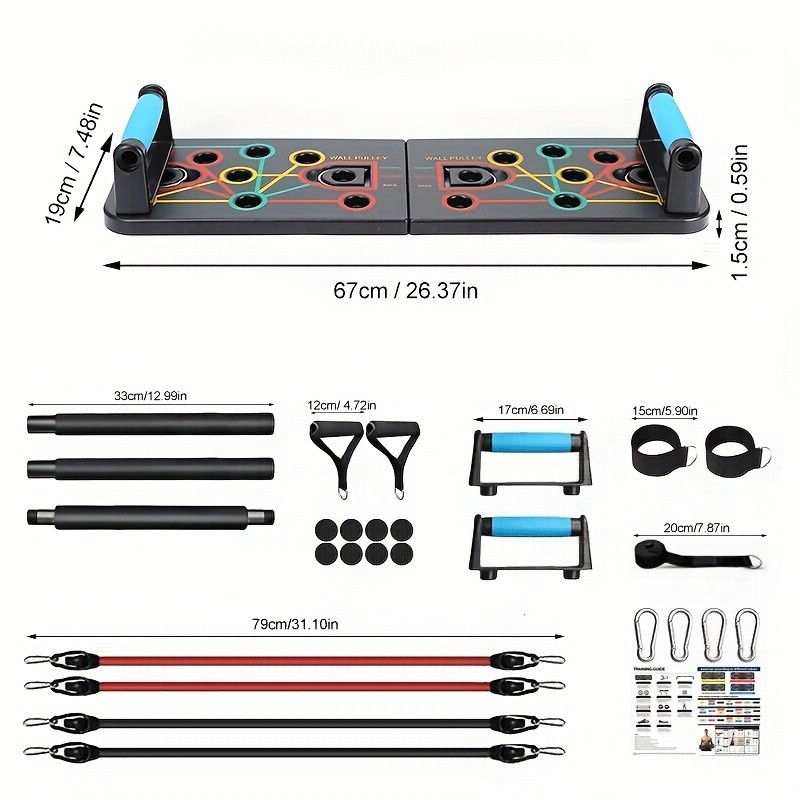 New Push-Up Board Fitness Set – Ultimate Home Workout Solution for Chest, Abs, and Back Muscles