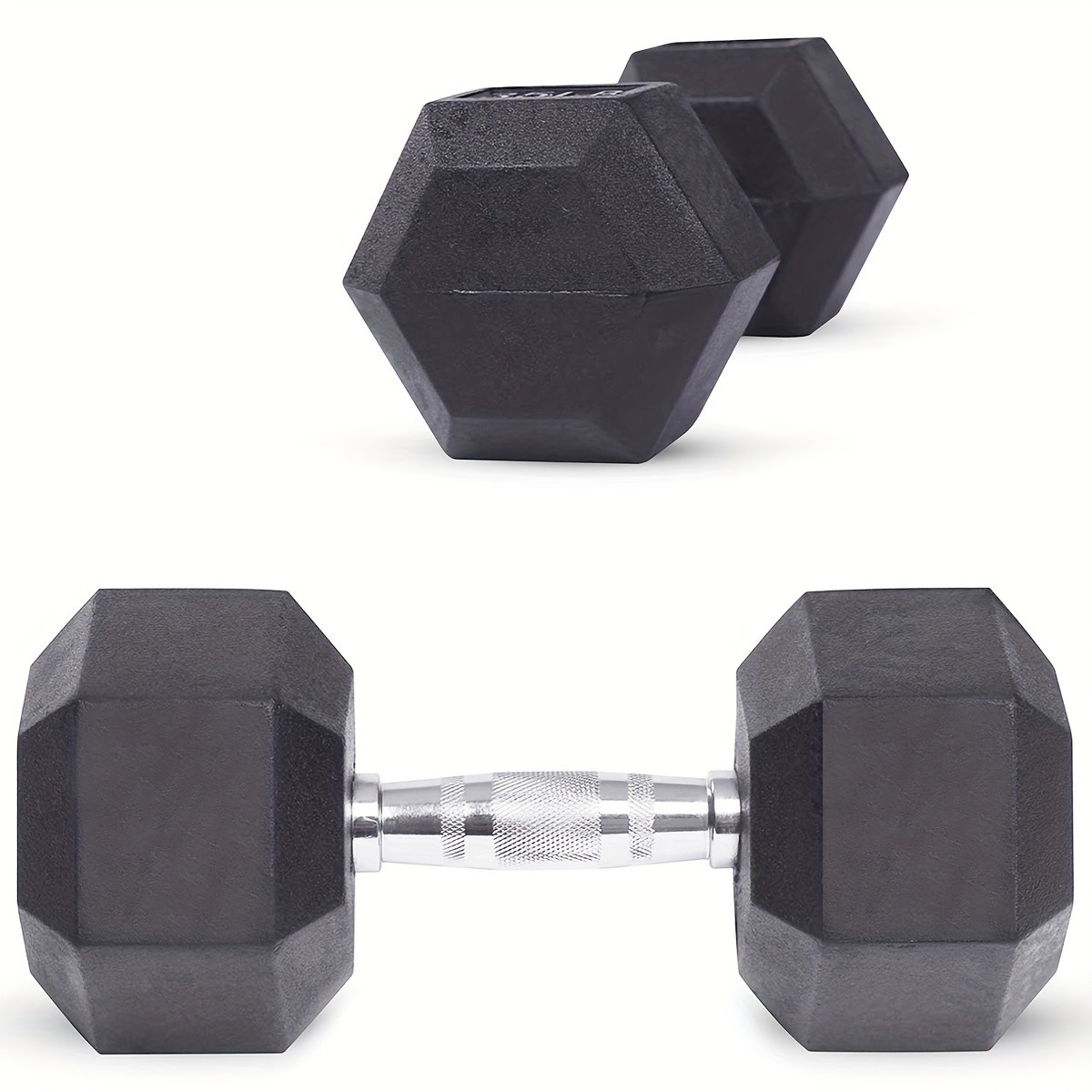 Hexagonal Rubberized Dumbbells – Durable and Versatile Weight Training Equipment