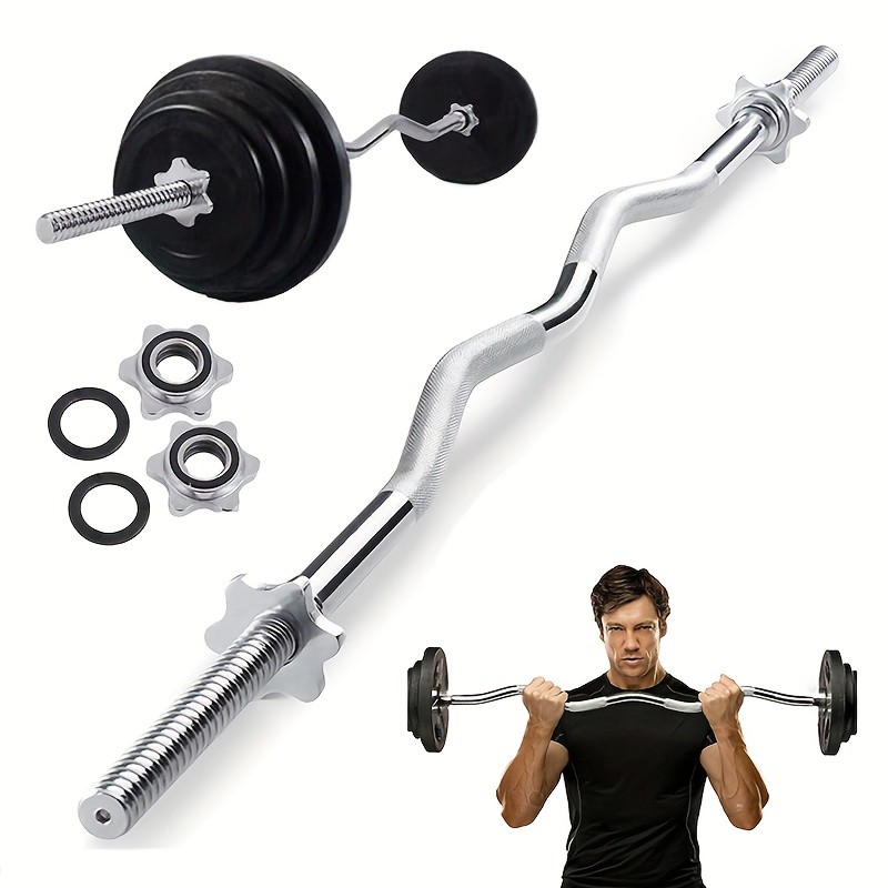 1.2m/47" Heavy Duty Curl Weight Lifting Bar – Build Stronger Arms with Precision