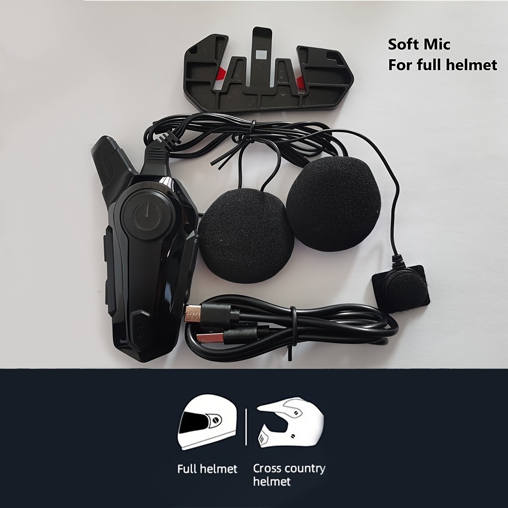 Wireless Intercom Headset for Motorcycle Helmets