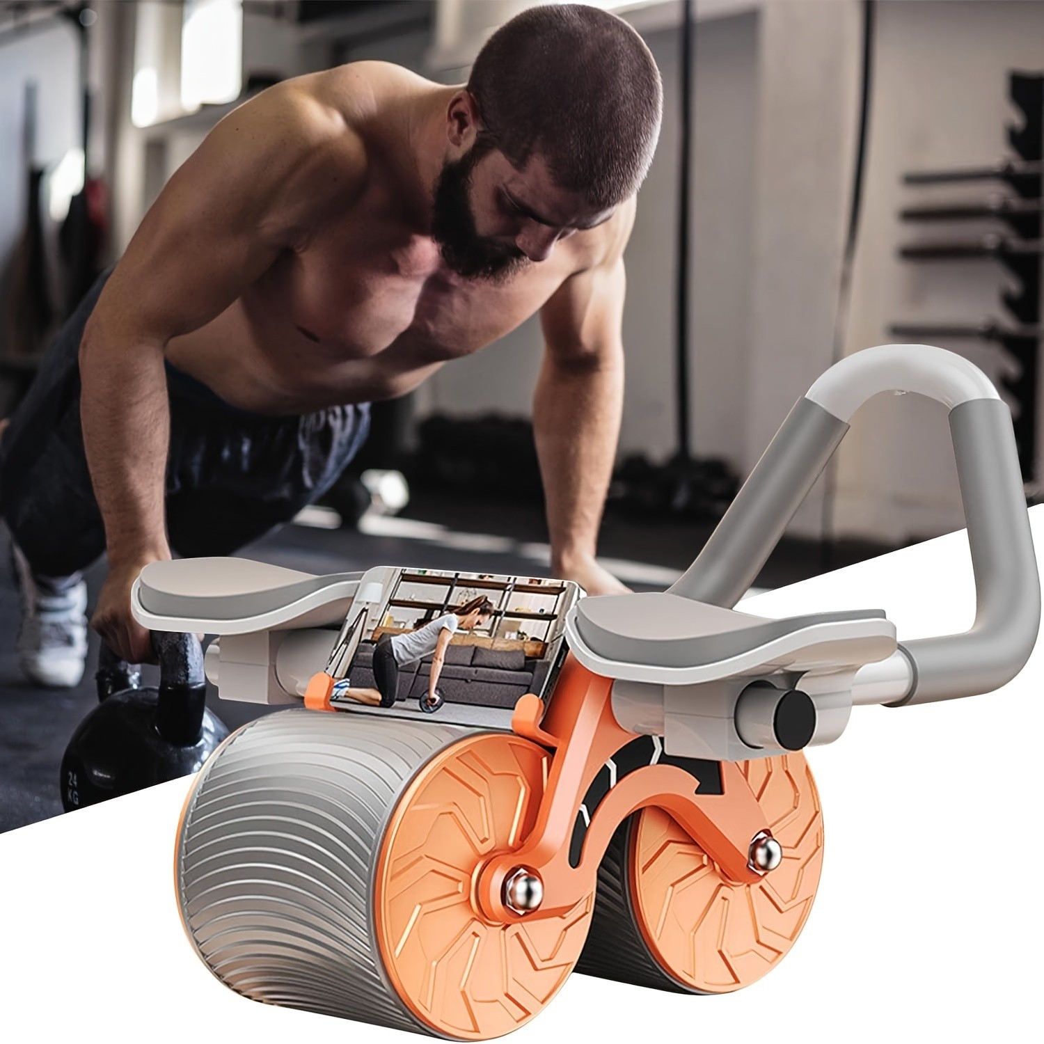 1pc Automatic Rebound Abdominal Wheel: The Ultimate Core Strength Training Tool